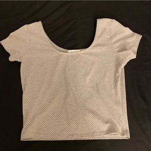 Grey Crop Top